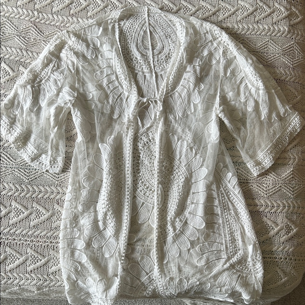 Lace Mesh Cardigan